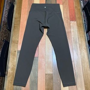 Lululemon Wunder Train High Rise 25” Leggings Dark Olive Green Size 8
